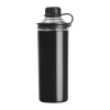Monza duplafalú ivópalack, 500 ml (ø 7,5 x 22,5 cm, Fekete)