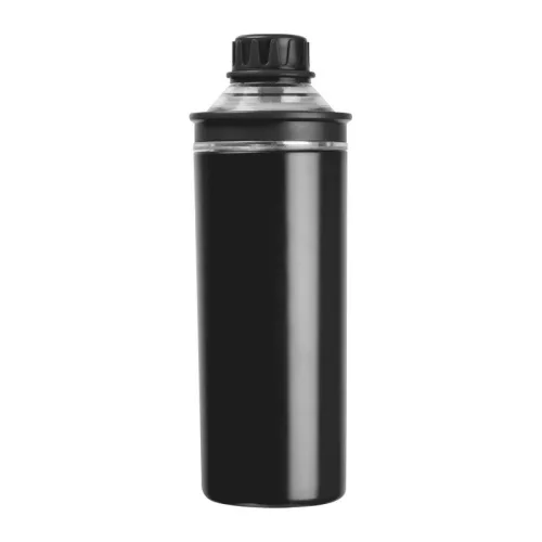 Monza duplafalú ivópalack, 500 ml (ø 7,5 x 22,5 cm, Fekete)
