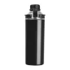 Monza duplafalú ivópalack, 500 ml (ø 7,5 x 22,5 cm, Fekete)
