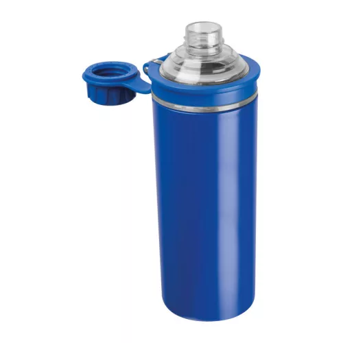 Monza duplafalú ivópalack, 500 ml (ø 7,5 x 22,5 cm, Kék)