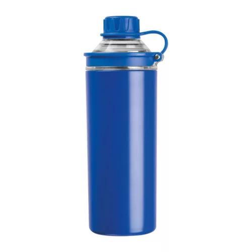 Monza duplafalú ivópalack, 500 ml (ø 7,5 x 22,5 cm, Kék)