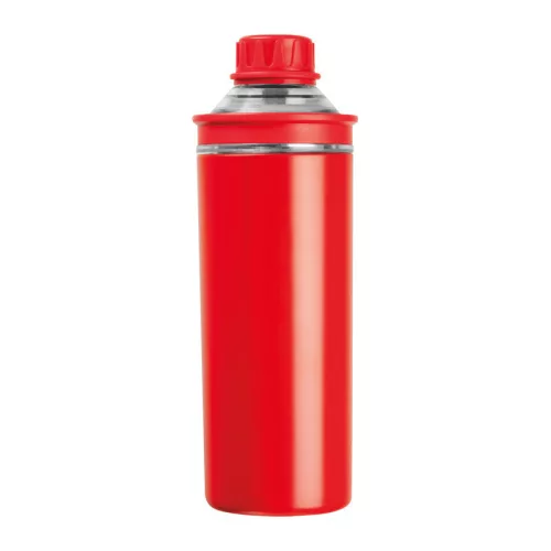Monza duplafalú ivópalack, 500 ml (ø 7,5 x 22,5 cm, Piros)