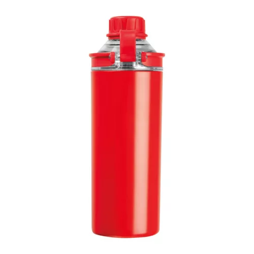 Monza duplafalú ivópalack, 500 ml (ø 7,5 x 22,5 cm, Piros)