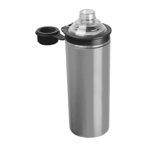 Monza duplafalú ivópalack, 500 ml (ø 8,2 x 23,3 cm, Szürke)