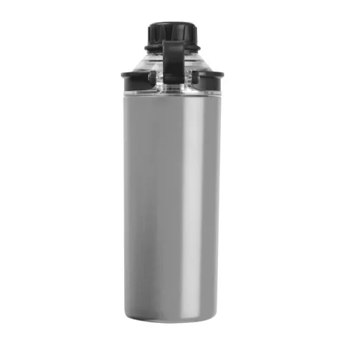 Monza duplafalú ivópalack, 500 ml (ø 8,2 x 23,3 cm, Szürke)