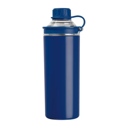 Monza duplafalú ivópalack, 500 ml (ø 7,2 x 22,5 cm, Sötétkék)