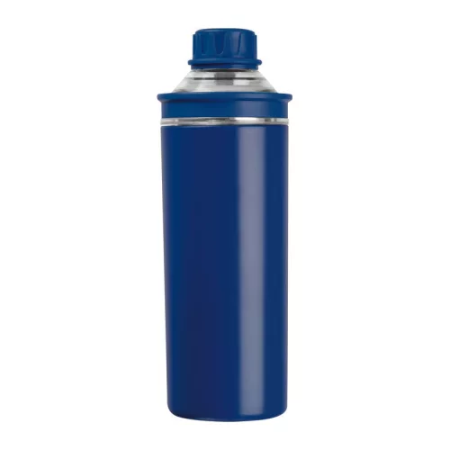 Monza duplafalú ivópalack, 500 ml (ø 7,2 x 22,5 cm, Sötétkék)