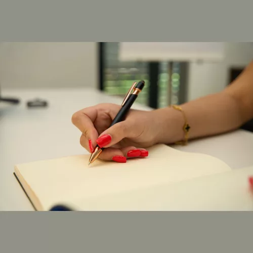 Belo Horizonte fém gél toll (ø 1 x 14,8 cm, Fekete)