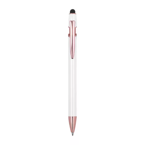 Belo Horizonte fém gél toll (ø 1 x 14,8 cm, Fehér)