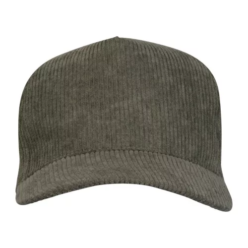 Notre Dame 5 paneles kordbársony baseballsapka (Sötétzöld)