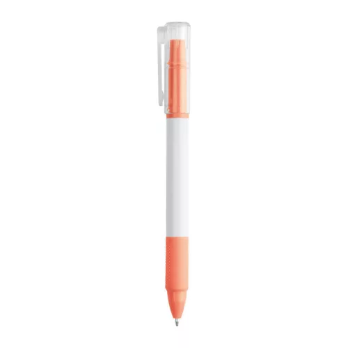 Lens golyóstoll szövegkiemelővel (ø 1,1 x 14,8 cm, Narancssárga)