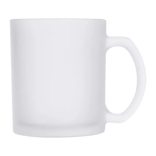 Genoa homokfúvott üveg kávésbögre, 300 ml