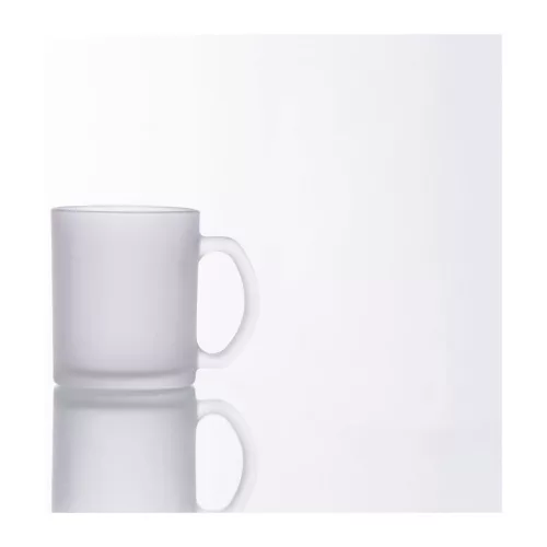 Genoa homokfúvott üveg kávésbögre, 300 ml