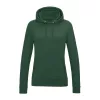 WOMEN'S COLLEGE HOODIE (2XL, Bottle Green)