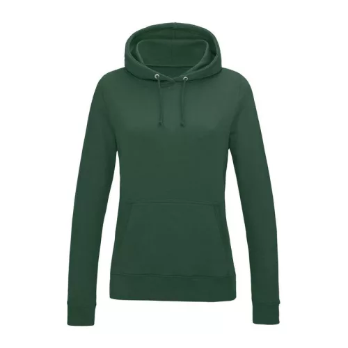 WOMEN'S COLLEGE HOODIE (2XL, Bottle Green)