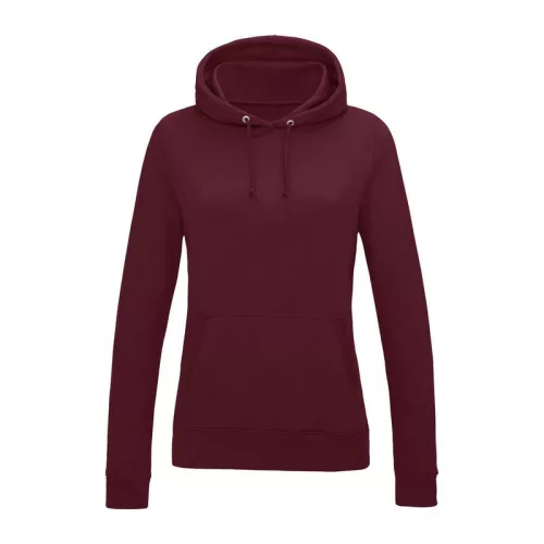 WOMEN'S COLLEGE HOODIE (L, Burgundy)