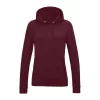 WOMEN'S COLLEGE HOODIE (M, Burgundy)