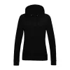 WOMEN'S COLLEGE HOODIE (XL, Deep Black)
