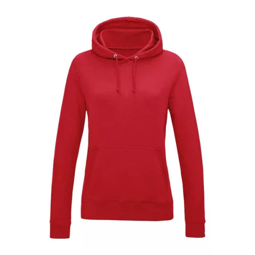 WOMEN'S COLLEGE HOODIE (L, Fire Red)