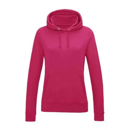 WOMEN'S COLLEGE HOODIE (XS, Hot Pink)