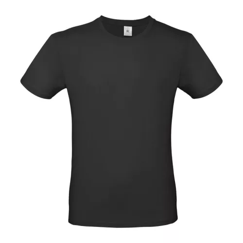B&C #E150 UNISEX T-SHIRT (XL, Black)