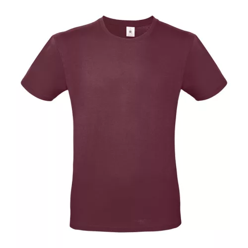 B&C #E150 UNISEX T-SHIRT (M, Burgundy)