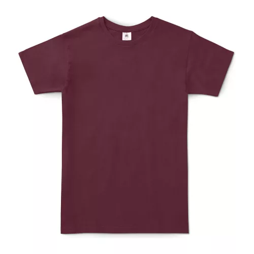 B&C #E150 UNISEX T-SHIRT (3XL, Burgundy)