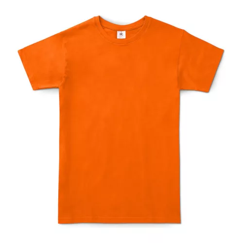 B&C #E150 UNISEX T-SHIRT (M, Orange)