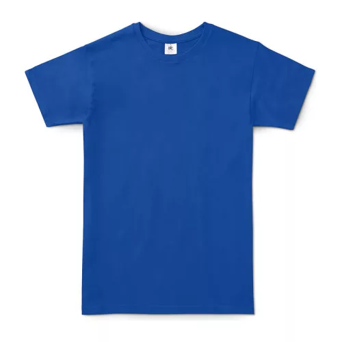 B&C #E150 UNISEX T-SHIRT (L, Cobalt Blue)