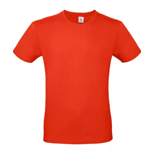 B&C #E150 UNISEX T-SHIRT (2XL, Fire Red)