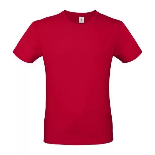 B&C #E150 UNISEX T-SHIRT (M, Deep Red)