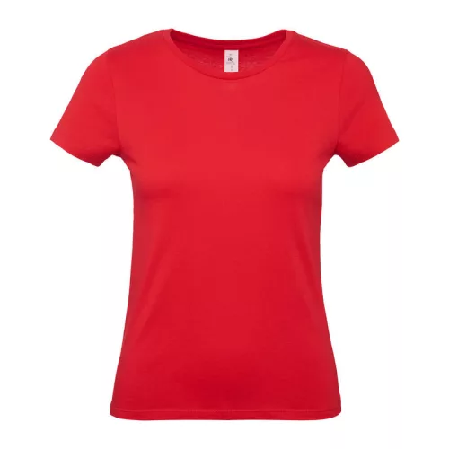 B&C #E150 WOMEN T-SHIRT (XS, Red)