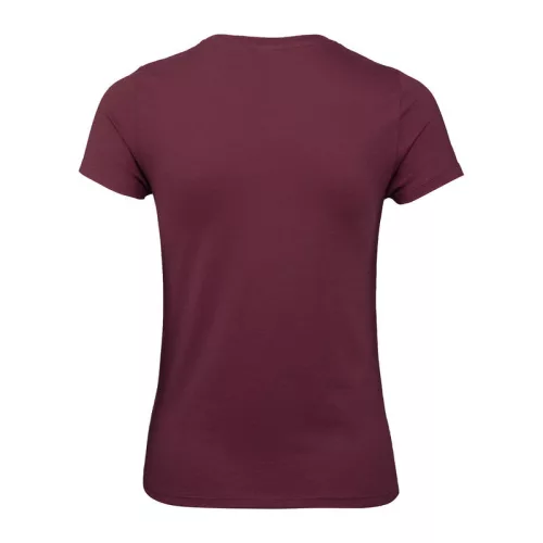 B&C #E150 WOMEN T-SHIRT (M, Burgundy)