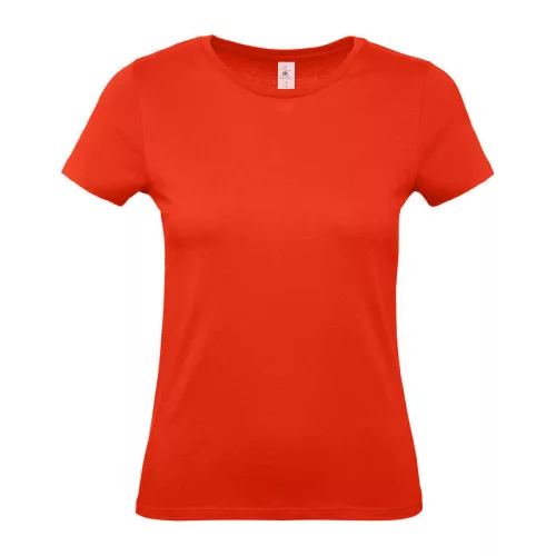 B&C #E150 WOMEN T-SHIRT (2XL, Fire Red)
