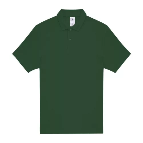 ID.001 galléros póló (S, Bottle Green)