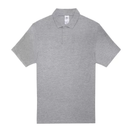 ID.001 galléros póló (4XL, Heather Grey)