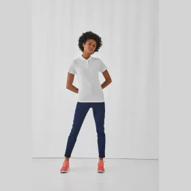 ID.001 női galléros póló (XS, White)