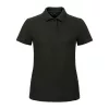 ID.001 női galléros póló (L, Black)