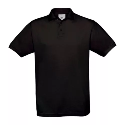 ID.001 női galléros póló (L, Black)