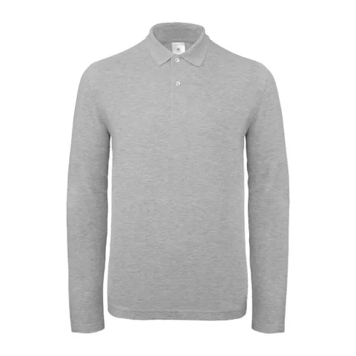 B&C ID.001 LSL (S, Heather Grey)