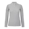 B&C ID.001 LSL /WOMEN (S, Heather Grey)