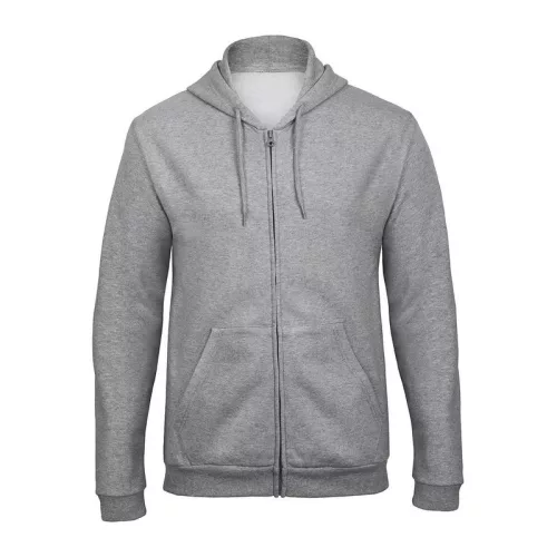 ID.205 50/50 HOODY ZIP (2XL, Heather Grey)