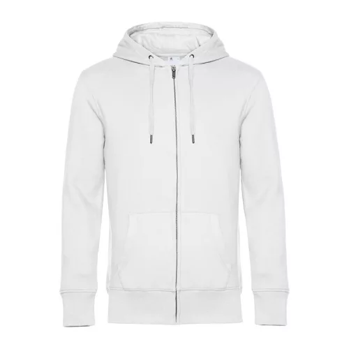 B&C KING ZIPPED HOOD (XS, White)