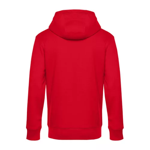 B&C KING ZIPPED HOOD (XL, Piros)