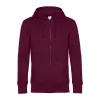 B&C KING ZIPPED HOOD (S, Cherry Red)