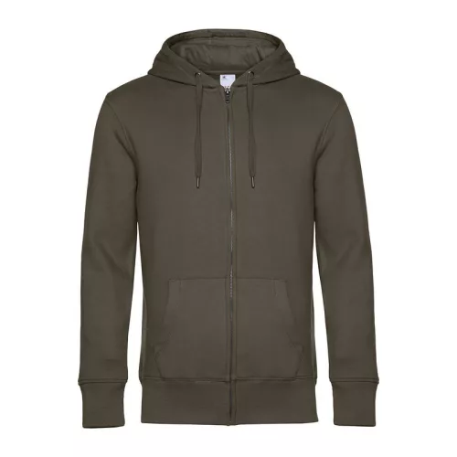 B&C KING ZIPPED HOOD (L, Khaki)