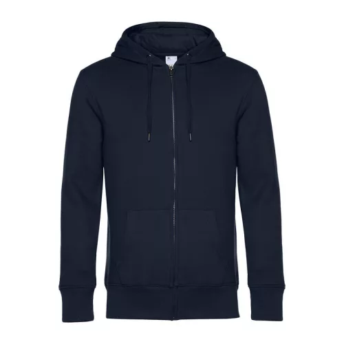 B&C KING ZIPPED HOOD (S, Night Navy Blue)
