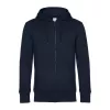 B&C KING ZIPPED HOOD (XS, Night Navy Blue)