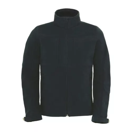HOODED SOFTSHELL MEN (XL, Black)