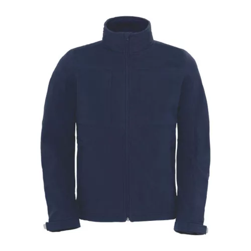 HOODED SOFTSHELL MEN (S, Navy)